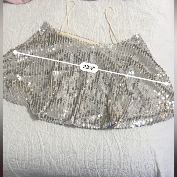 JOVONNA Premier London x Free people Silver Sequin Women's set size US6 - Picture 16 of 16